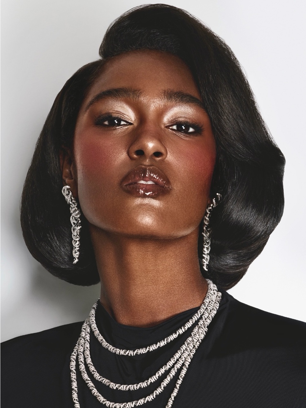 APM Monaco Enlacé Long Twisted Earrings